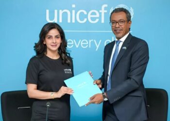 Saba Qamar has been named UNICEF Pakistan’s first National Ambassador for Child Rights