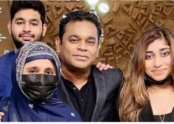 Rehman with daughters Khatija and Raheema, and a son, Ameen.