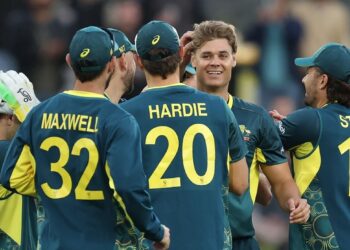 For Australia, Aaron Hardie emerged as the top bowler with 3 wickets.