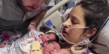 After nearly dying delivering triplets, a Texas mother said she doesn't remember giving birth.(