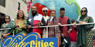 The event featured prominent figures.