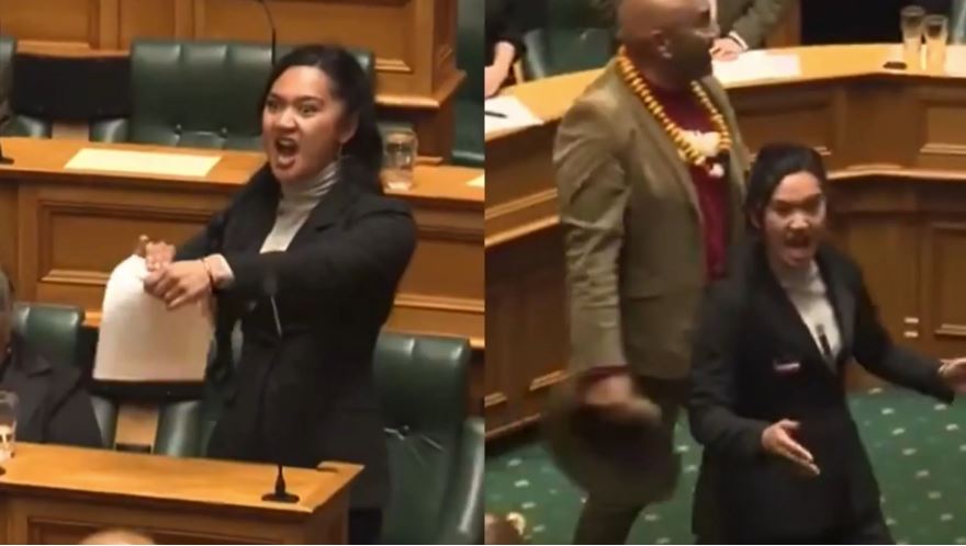Maori members staged a haka to disrupt the vote on a contentious bill