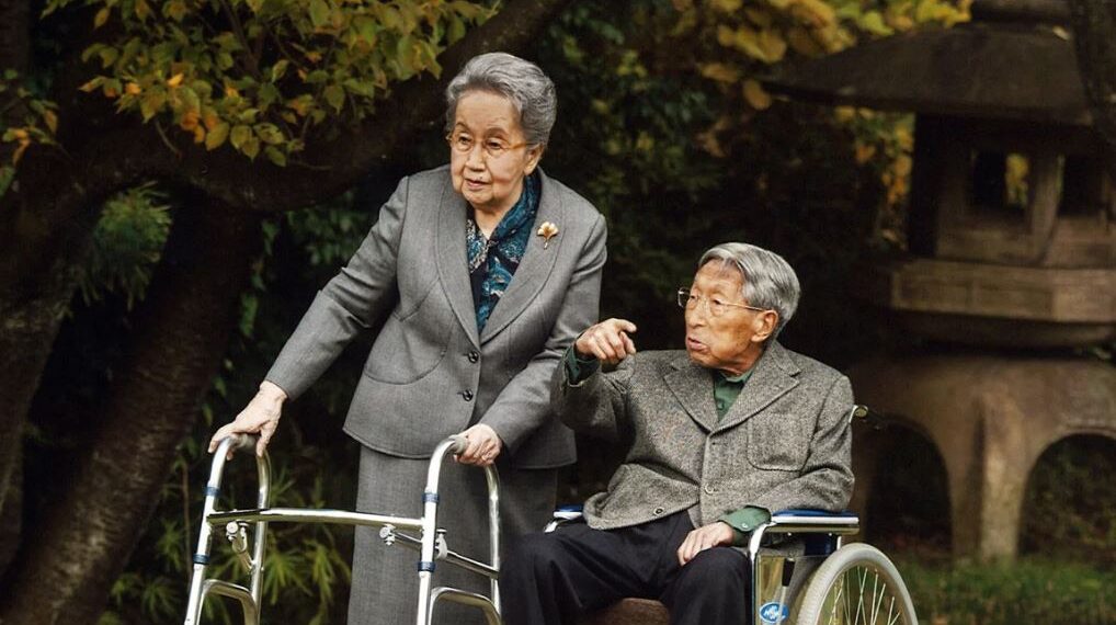Japanese Princess Yuriko, left, and her husband Prince Mikasa at their residence in Tokyo on November 16, 2015