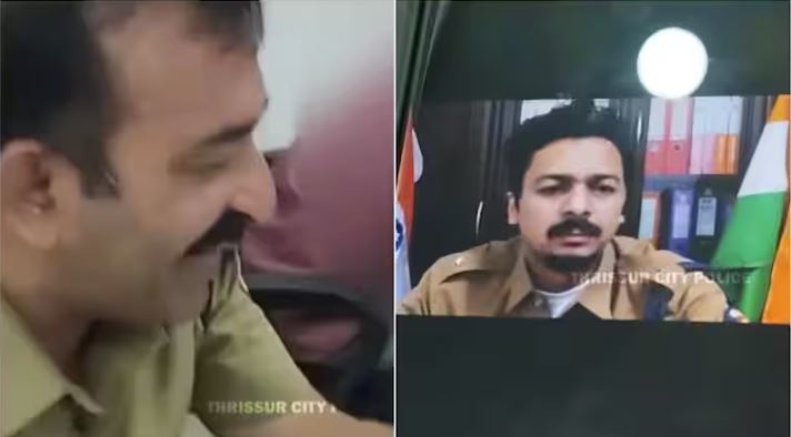 A scammer posing as a cop mistakenly video called a Thrissur cyber cell police officer.