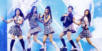 The K-pop group NewJeans performs at the Billboard Women In Music 2024 event.