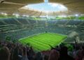 The King Salman Stadium in Riyadh, designed by renowned architectural firm Populous.