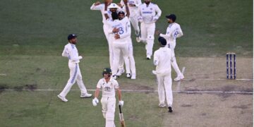 India’s bowlers maintained relentless pressure throughout the match.