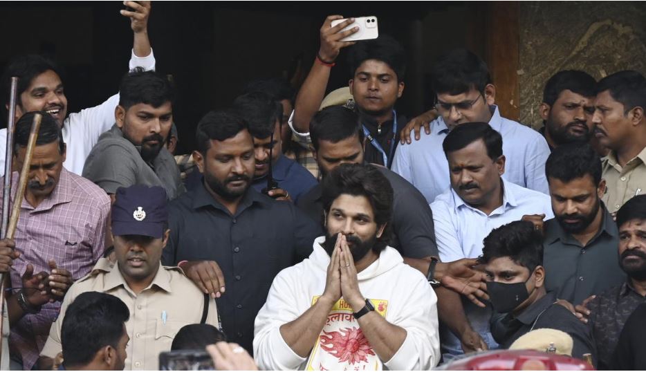 Allu Arjun was released from jail on Saturday morning.