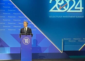 US Secretary of State Antony Blinken during the 2024 SelectUSA Investment Summit in June 2024.
