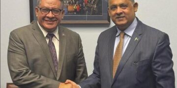 Ambassador Rizwan Saeed held a meeting with U.S. Congressman Salud Carbajal to discuss ways to enhance Pakistan-U.S. relations.