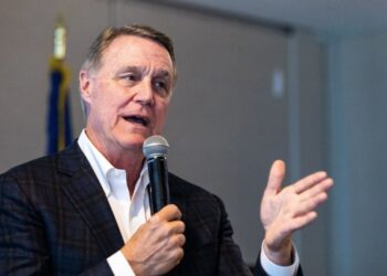 Perdue, who lost his Senate seat to Democrat Jon Ossoff in 2020,.