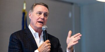 Perdue, who lost his Senate seat to Democrat Jon Ossoff in 2020,.