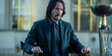 Keanu Reeves as John Wick in John Wick: Chapter 4.
