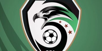 The Syrian soccer federation celebrated the transition with a social media post featuring players in the new green uniforms.