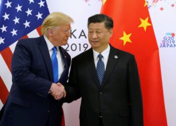 US President-elect Donald Trump talks to China's President Xi Jinping .