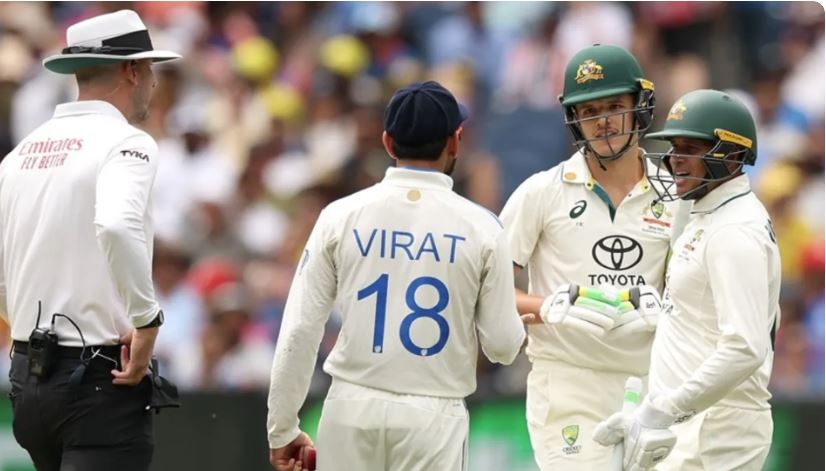 India’s Virat Kohli may face sanction after a heated physical clash with Australian debutant Sam Konstas.