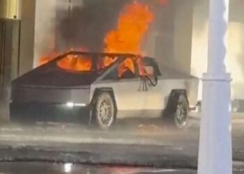 Fireworks, gas tanks and camping fuel used in Tesla Cybertruck explosion outside Las Vegas Trump Hotel.