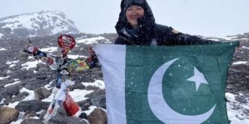 "The climb was full of challenges, with one of the biggest being the extreme cold and harsh winds," says Khan