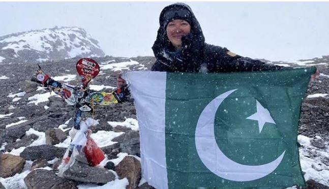 "The climb was full of challenges, with one of the biggest being the extreme cold and harsh winds," says Khan