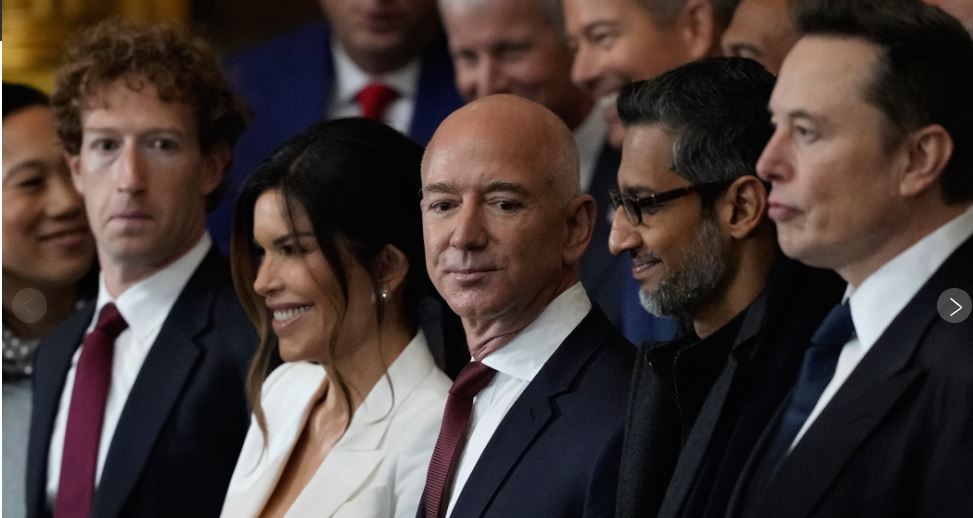 Tech Billionaires Take Center Stage at Trump’s Inauguration