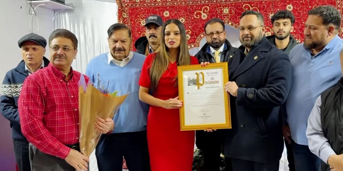 Assembly woman Jennifer Rajkumar Honors Captain Waheed Akhtar for His Service