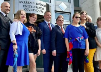 Parker Tirrell, third from left, and Iris Turmelle, sixth from left.
