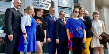 Parker Tirrell, third from left, and Iris Turmelle, sixth from left.