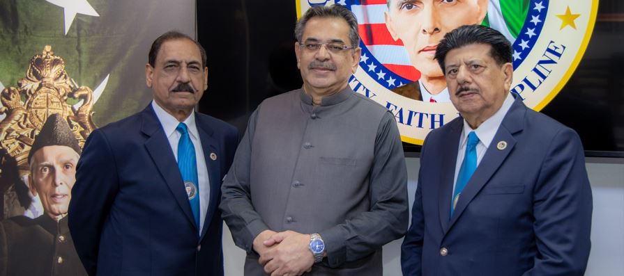 Former Pakistani Minister Aneeq Ahmed Visits Jinnah Library in Houston
