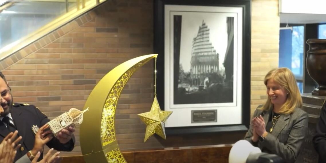 NYPD Holds Historic Crescent Lighting Ceremony for Ramadan
