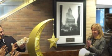 NYPD Holds Historic Crescent Lighting Ceremony for Ramadan