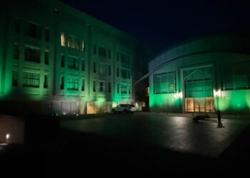 Embassy of Pakistan in Washington D.C. Glows Green in Tribute to Shuhada and Armed Forces