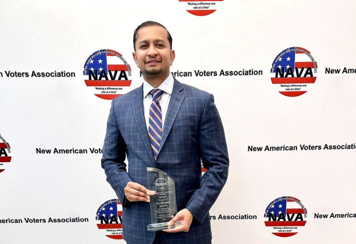 Ali Rashid Recognized by New American Voters Association for Community Service