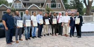 Pakistani American NYPD Officers Honored in Prestigious Long Island Ceremony