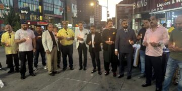 PALS Holds Candlelight Vigil in Queens for Pakistan Flood Victims