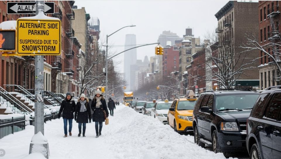 New York City Suspends Alternate Side Parking After Snowstorm