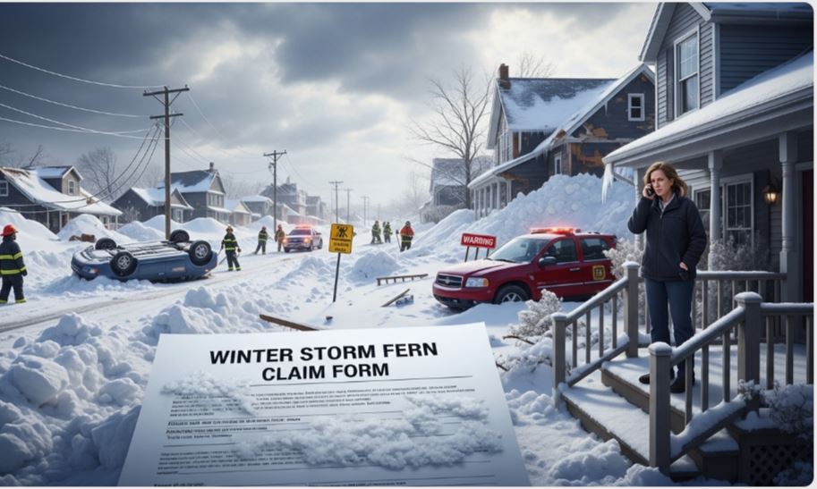 Winter Storm Fern Triggers Thousands of Insurance Claims Across US